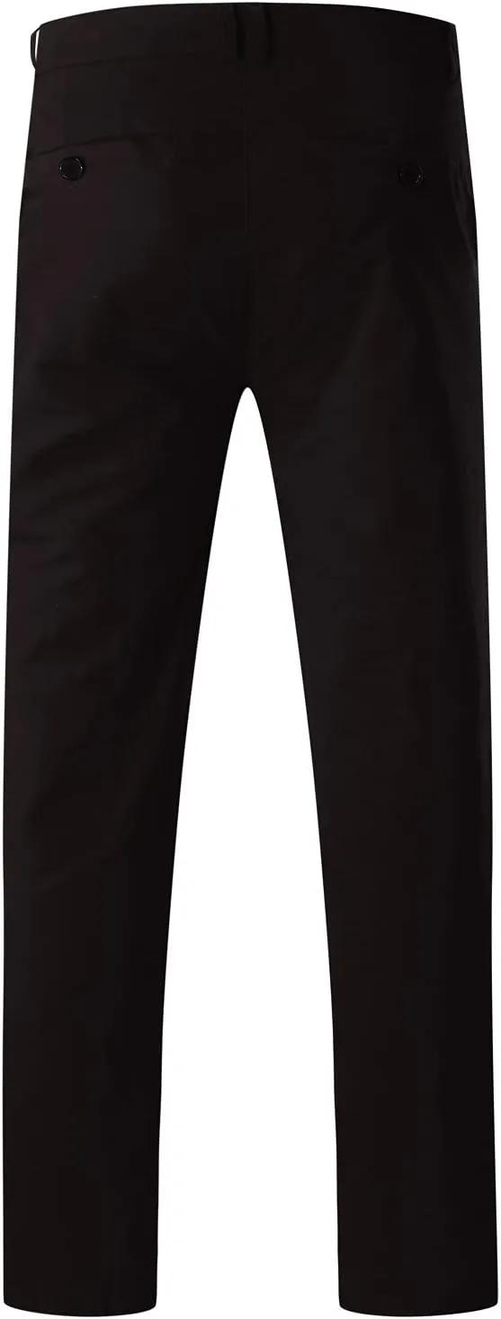 2021 Mens Chino Fit Flat Front Dress Pants Casual Cotton Jeans Slim Fit Skinny Stretchy Slacks Tapered Trousers