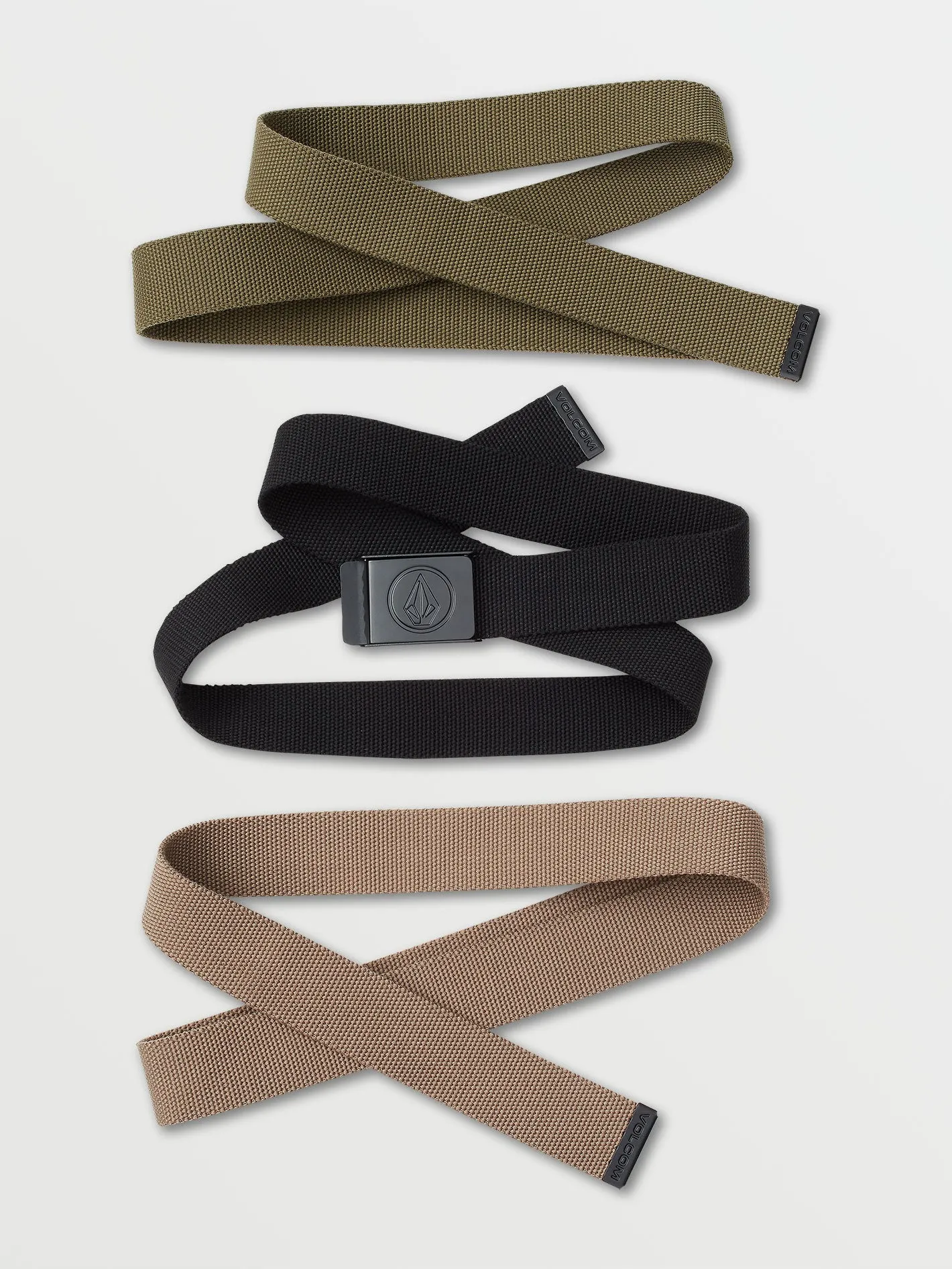 3 Piece Circle Web Belt Gift Set - Assorted Colors