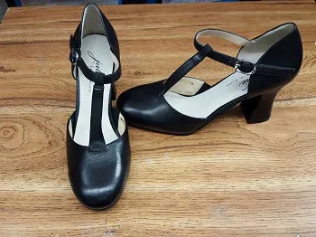 3" Julie -- T-Strap Ballroom Shoe -- Black