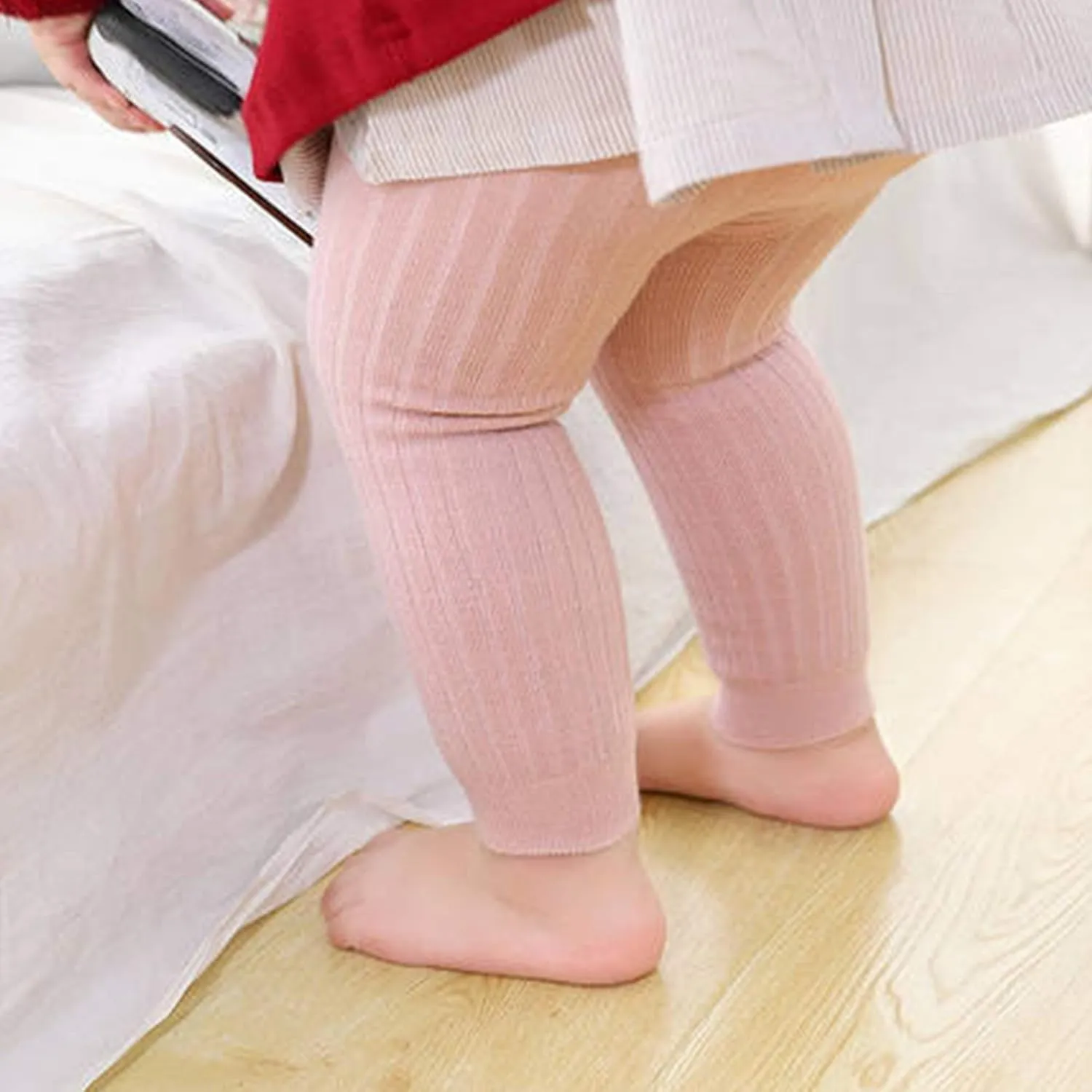 6 Pack Cable Knit Leggings Unisex Infant Toddler Litter Kid Footless Pant 0-6T