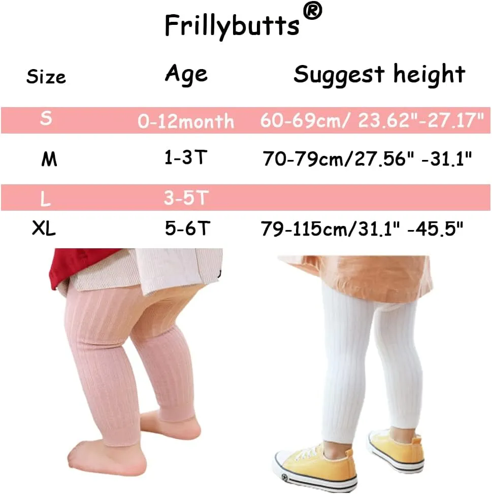 6 Pack Cable Knit Leggings Unisex Infant Toddler Litter Kid Footless Pant 0-6T