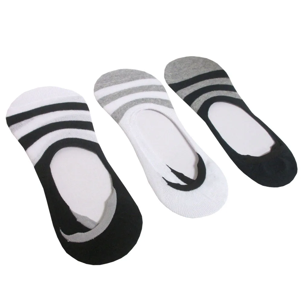 6 Pairs Women Men No Show Socks Cotton Invisible Loafer Boat Low Cut Non Slip