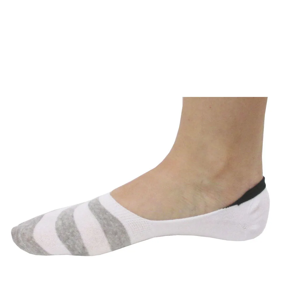 6 Pairs Women Men No Show Socks Cotton Invisible Loafer Boat Low Cut Non Slip
