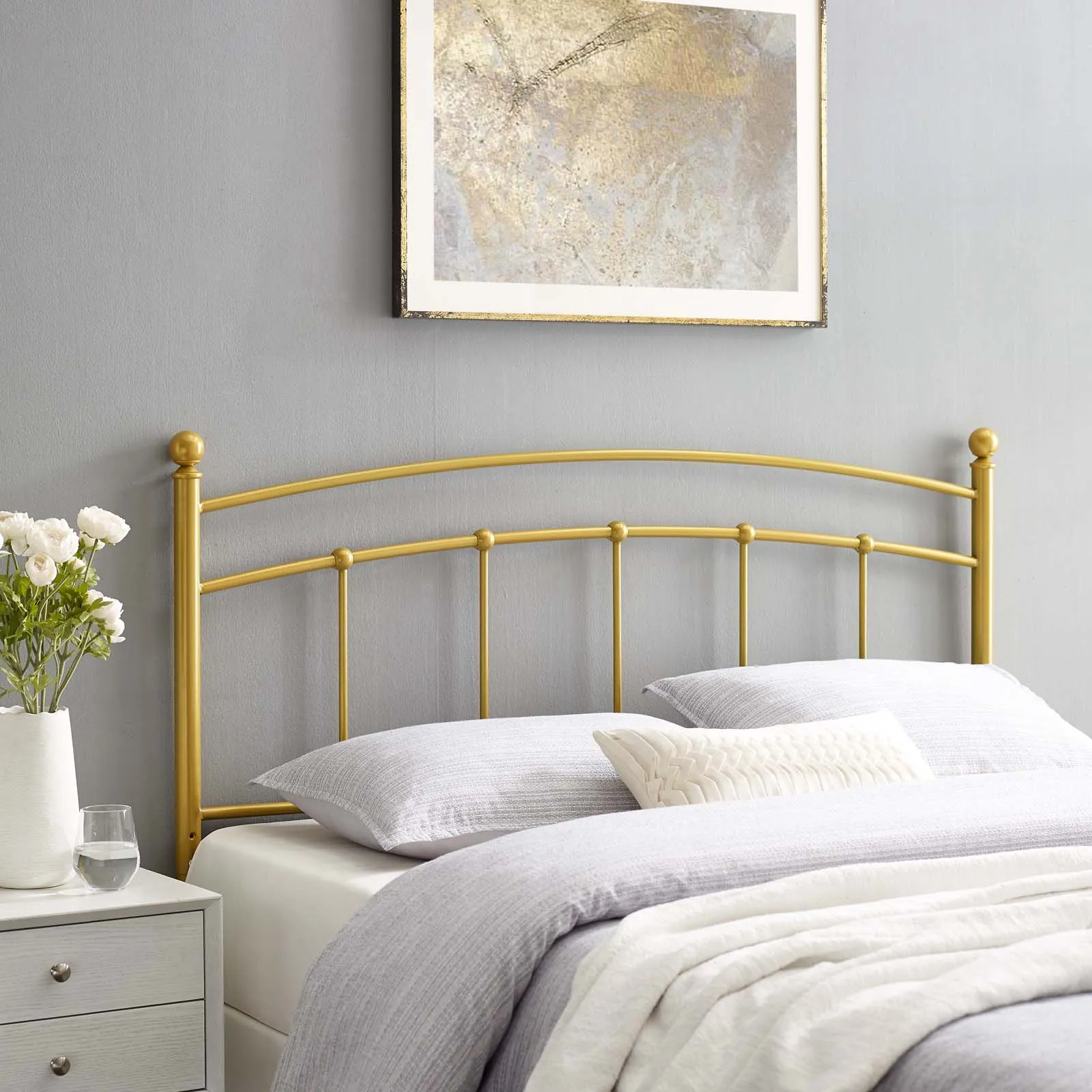 Abigail Metal Headboard