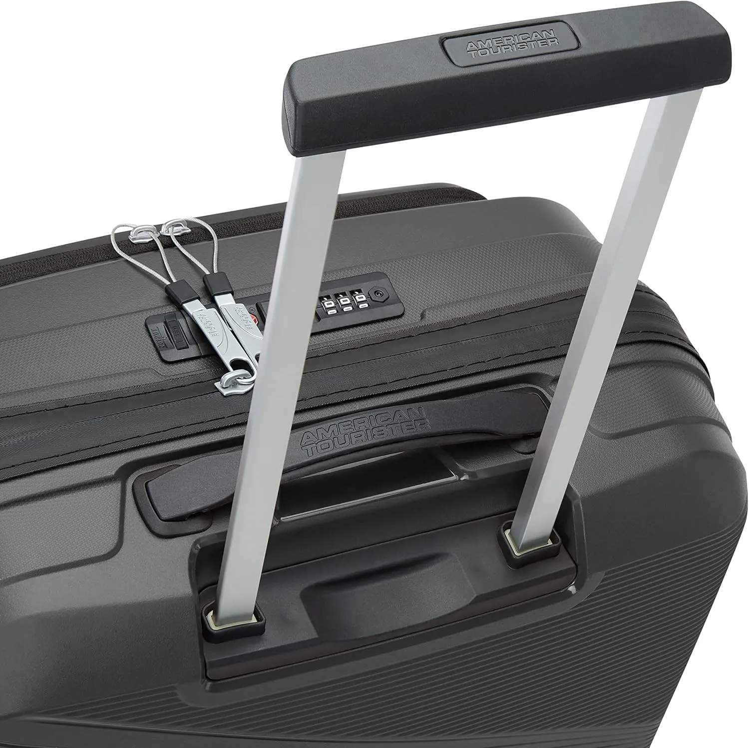 American Tourister Airconic Hardside Expandable Luggage with Spinner Wheels, Graphite, Carry-On 20-Inch