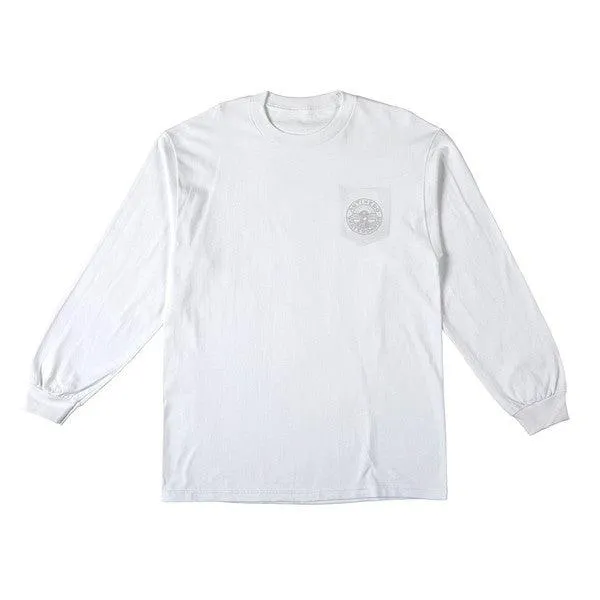 Anti Hero Stay Ready Long Sleeve Pocket T-Shirt White
