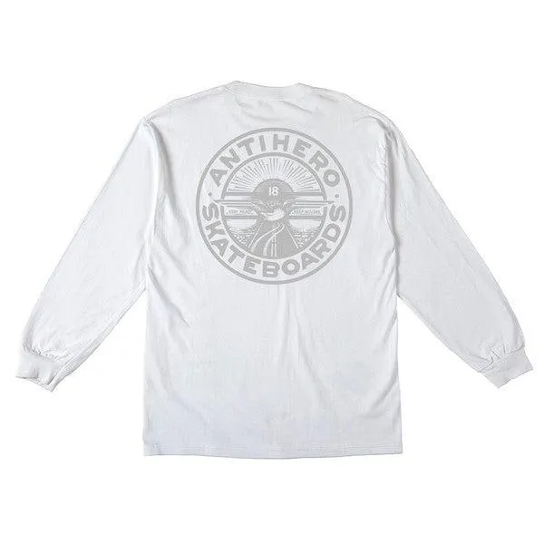 Anti Hero Stay Ready Long Sleeve Pocket T-Shirt White