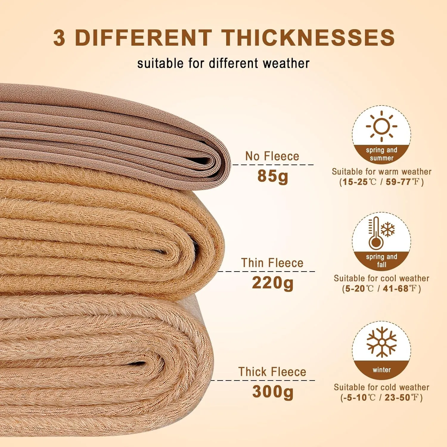Aobiono Women Fleece Lined Tights Sheer Warm Pantyhose Fake Translucent Winter