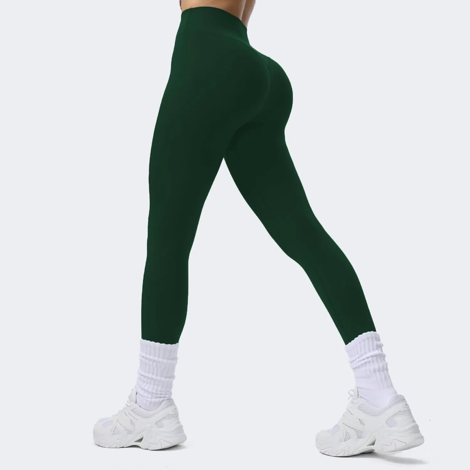 Aoxjox High Waisted Workout Breeze Leggings for Women Tummy Control Buttery Soft Yoga Pants 24"/26"/28"