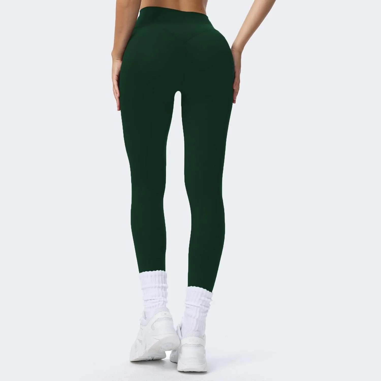 Aoxjox High Waisted Workout Breeze Leggings for Women Tummy Control Buttery Soft Yoga Pants 24"/26"/28"