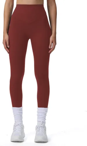 Aoxjox High Waisted Workout Breeze Leggings for Women Tummy Control Buttery Soft Yoga Pants 24"/26"/28"