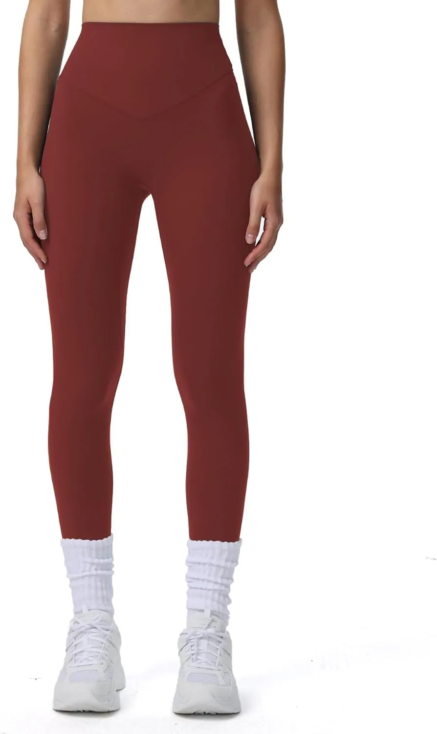 Aoxjox High Waisted Workout Breeze Leggings for Women Tummy Control Buttery Soft Yoga Pants 24"/26"/28"