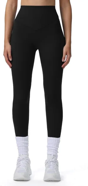 Aoxjox High Waisted Workout Breeze Leggings for Women Tummy Control Buttery Soft Yoga Pants 24"/26"/28"