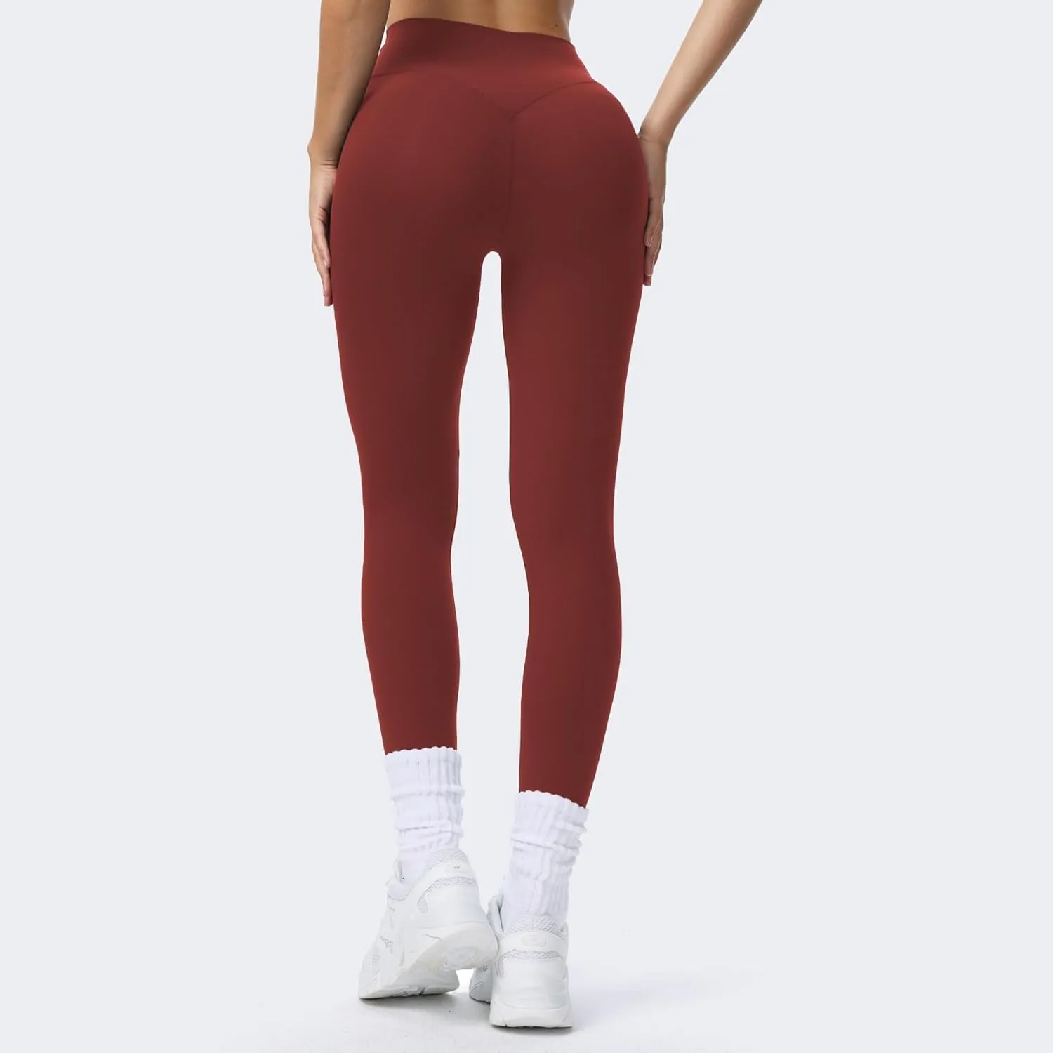 Aoxjox High Waisted Workout Breeze Leggings for Women Tummy Control Buttery Soft Yoga Pants 24"/26"/28"