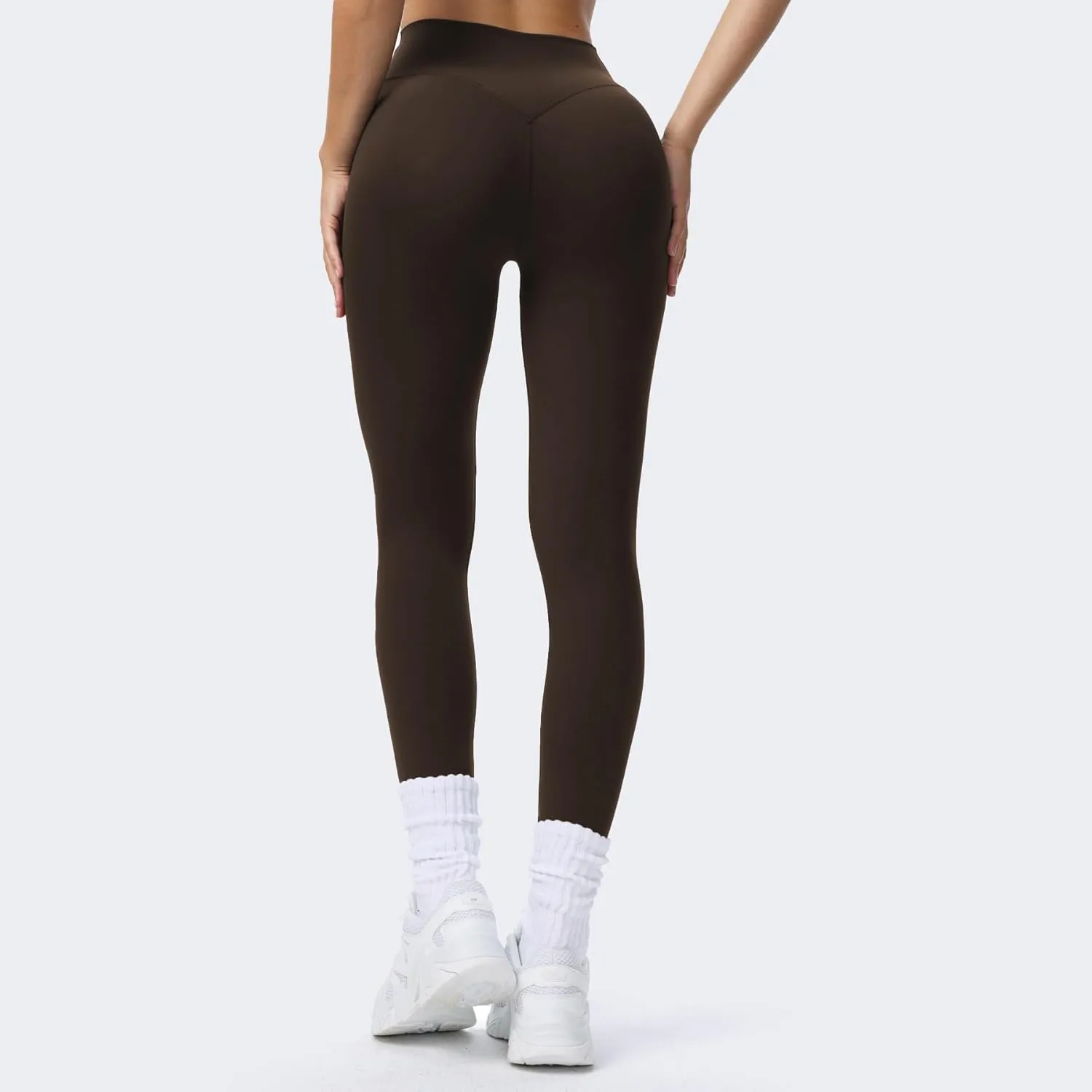 Aoxjox High Waisted Workout Breeze Leggings for Women Tummy Control Buttery Soft Yoga Pants 24"/26"/28"