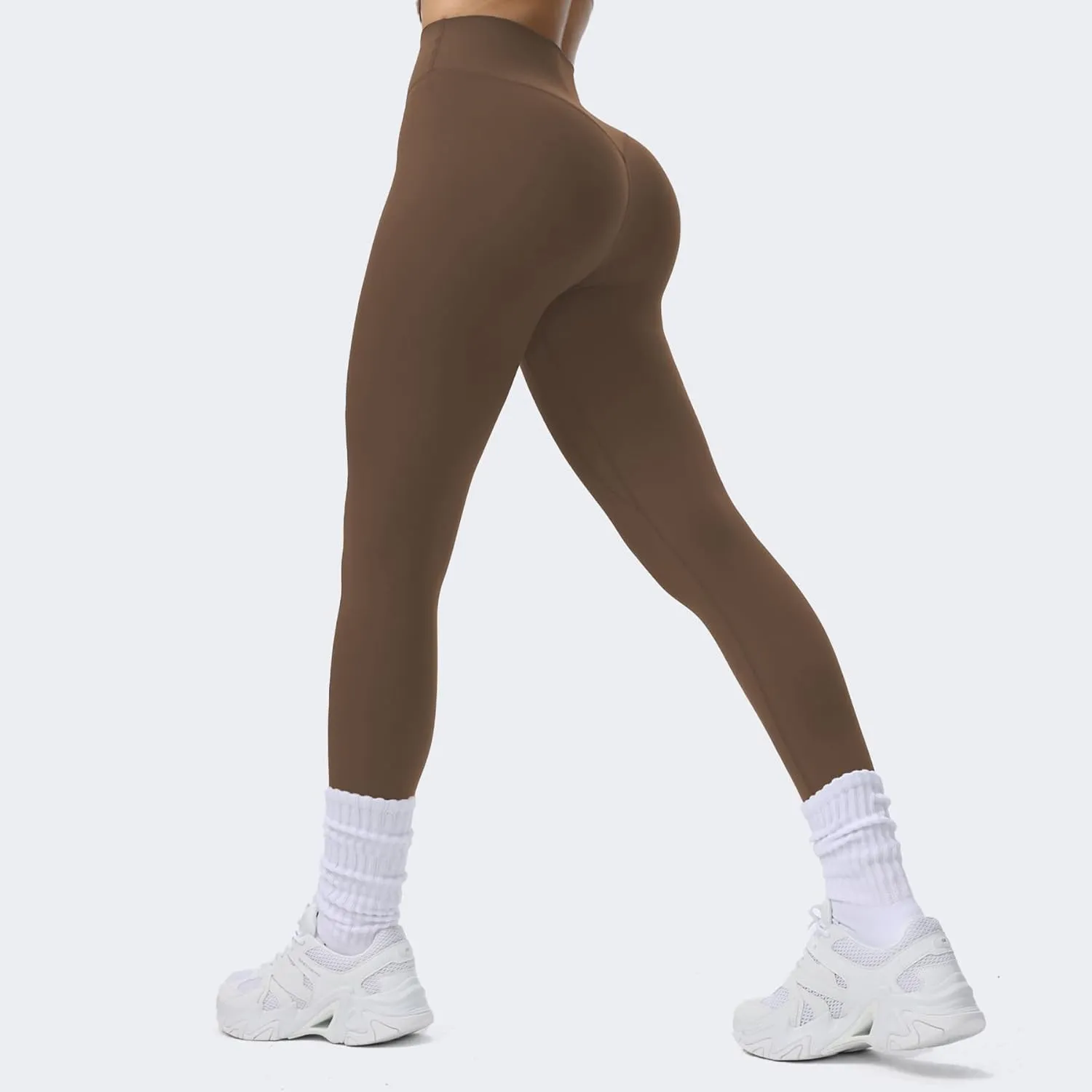 Aoxjox High Waisted Workout Breeze Leggings for Women Tummy Control Buttery Soft Yoga Pants 24"/26"/28"