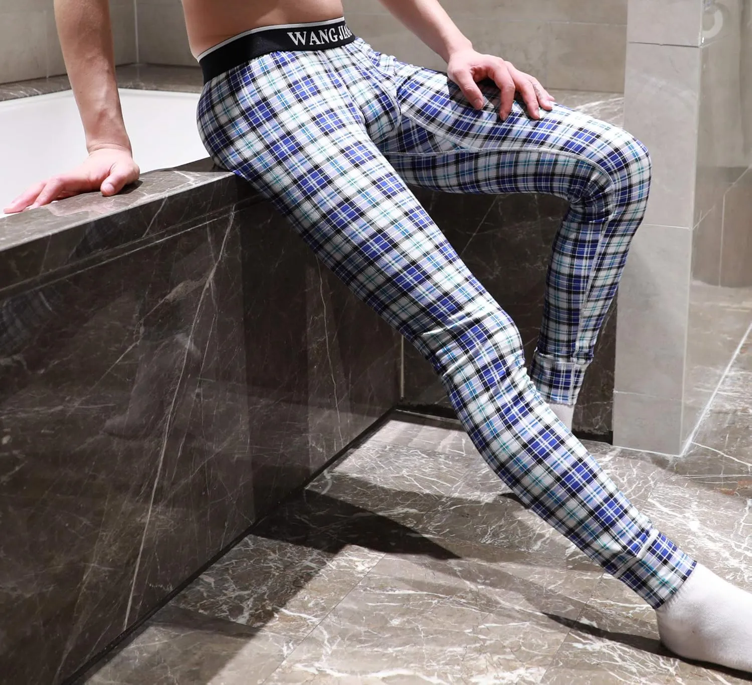 ARCITON Men's Low Rise Leggings Long Johns Thermal Pant