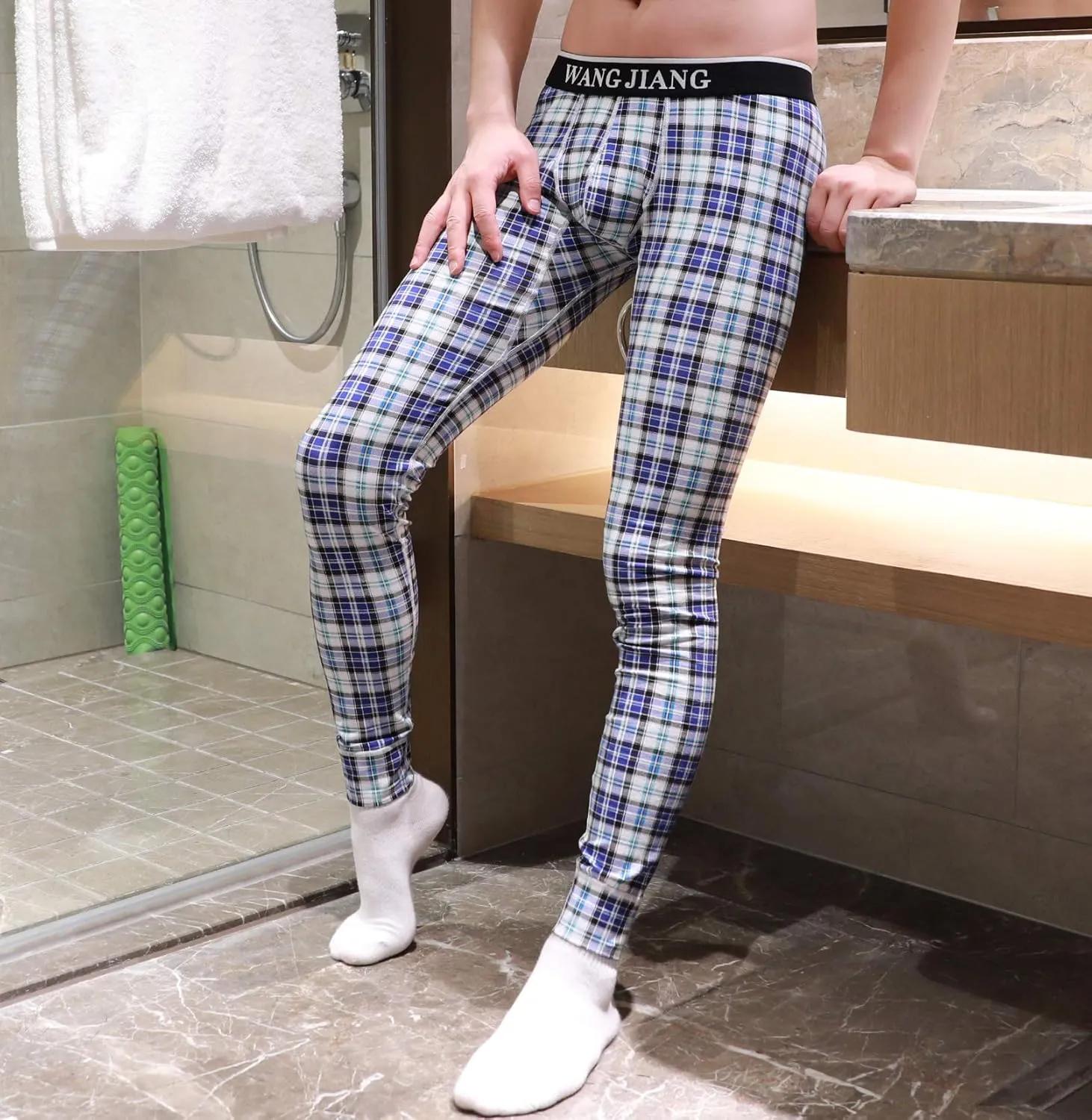 ARCITON Men's Low Rise Leggings Long Johns Thermal Pant