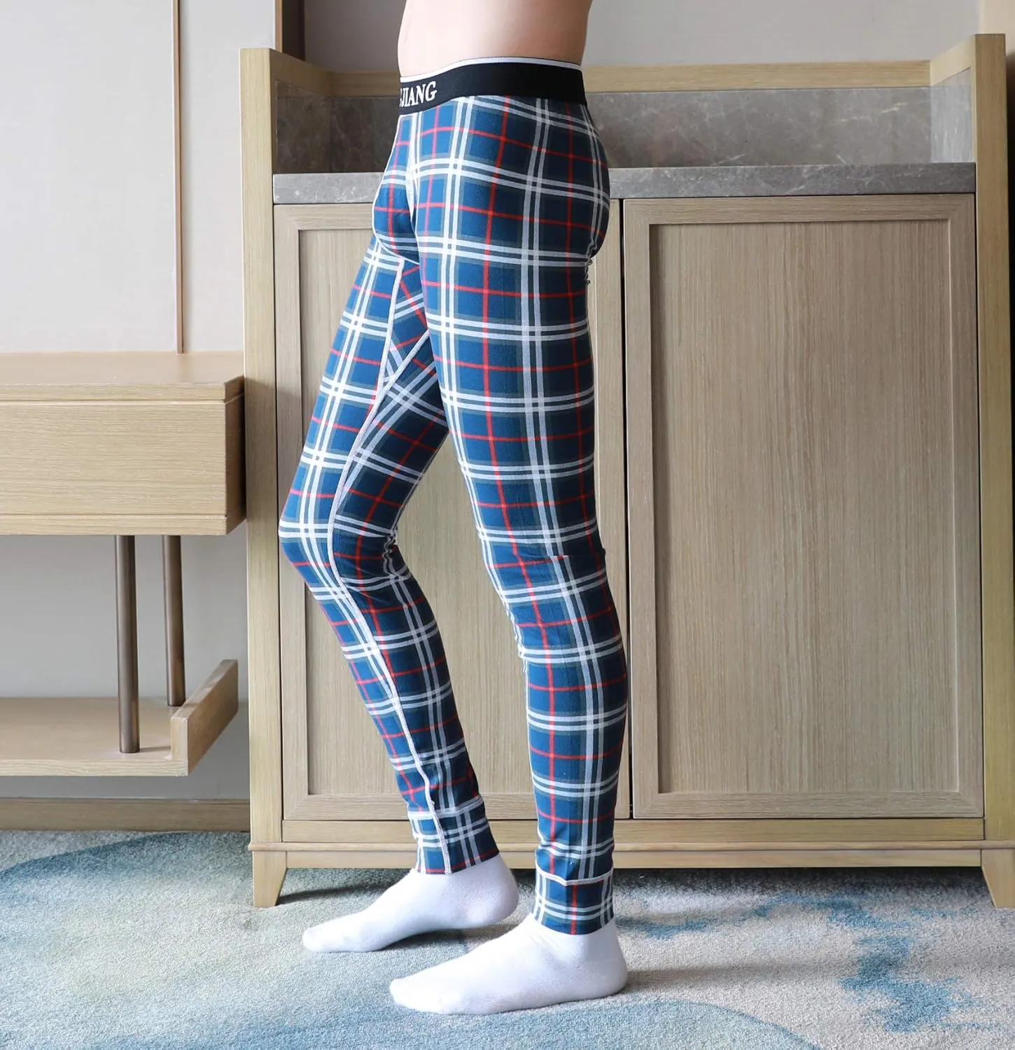 ARCITON Men's Low Rise Leggings Long Johns Thermal Pant