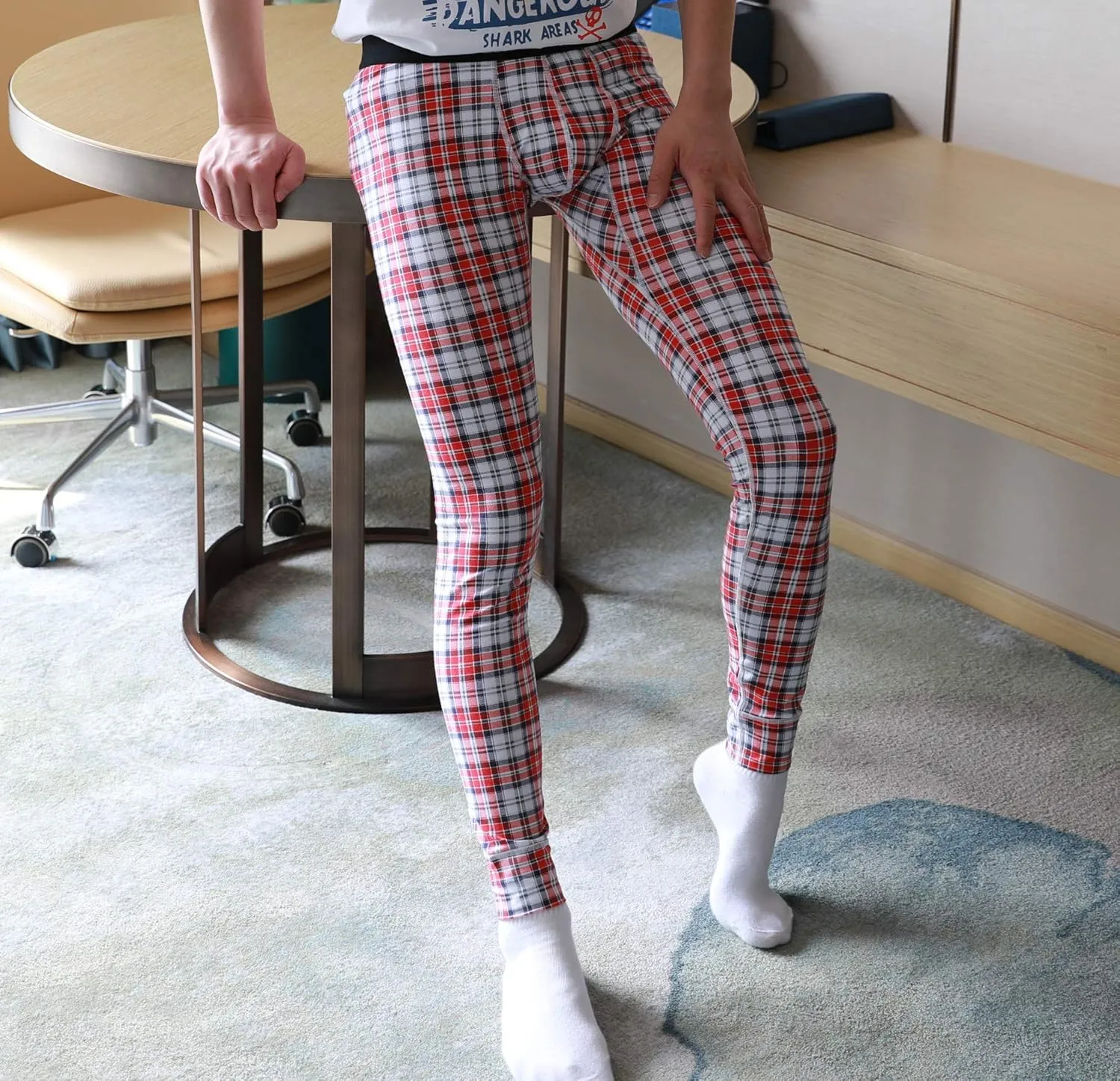 ARCITON Men's Low Rise Leggings Long Johns Thermal Pant