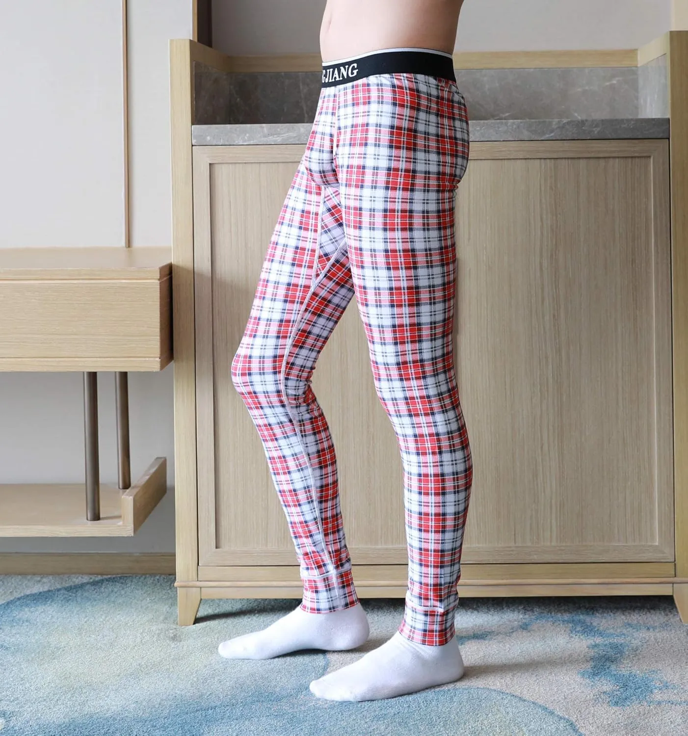 ARCITON Men's Low Rise Leggings Long Johns Thermal Pant