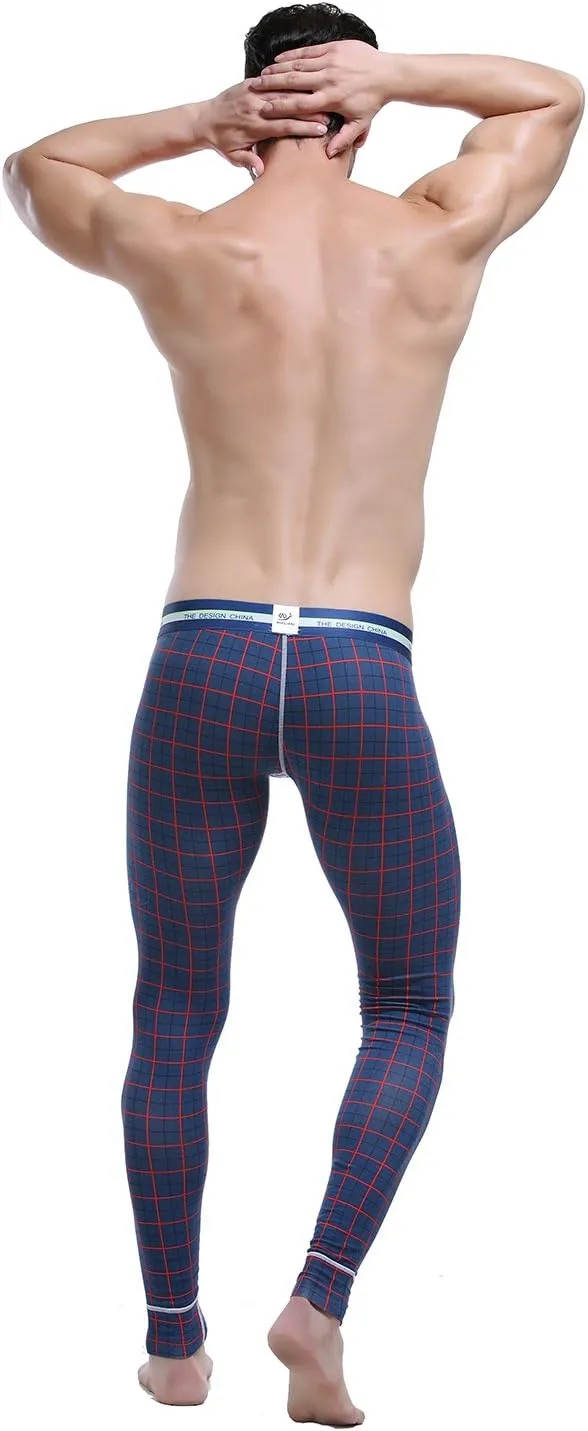 ARCITON Men's Low Rise Leggings Long Johns Thermal Pant