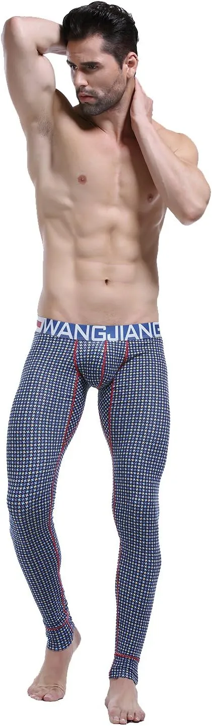ARCITON Men's Low Rise Leggings Long Johns Thermal Pant