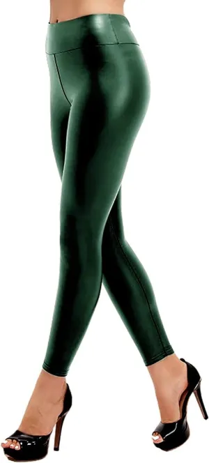 ARJOSA Women's Faux Leather Leggings High Waist Tights Skinny Pants