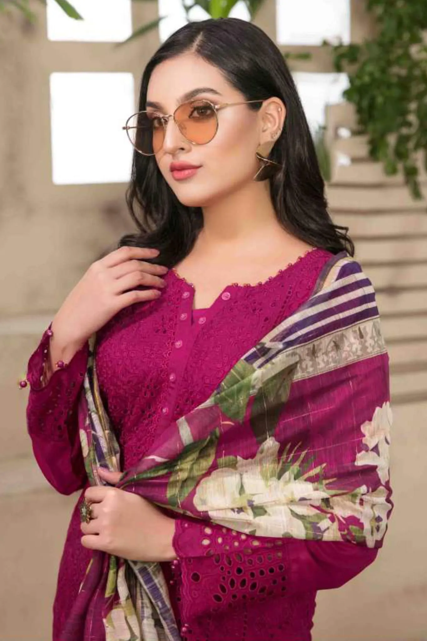 Ayra by Tawakkal Stitched 3 Piece Viscose Shiffli Collection'2022-A-7572