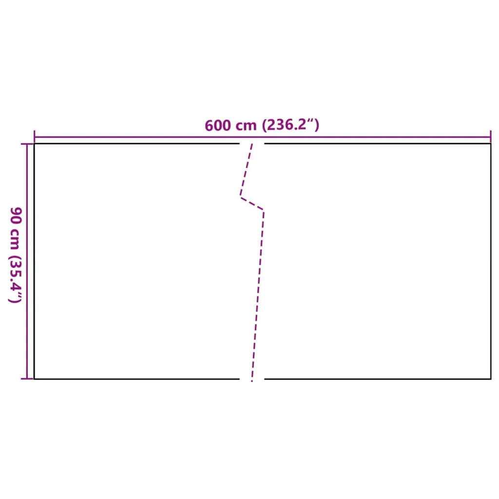Balcony Screen Anthracite 600x90 cm Poly Rattan