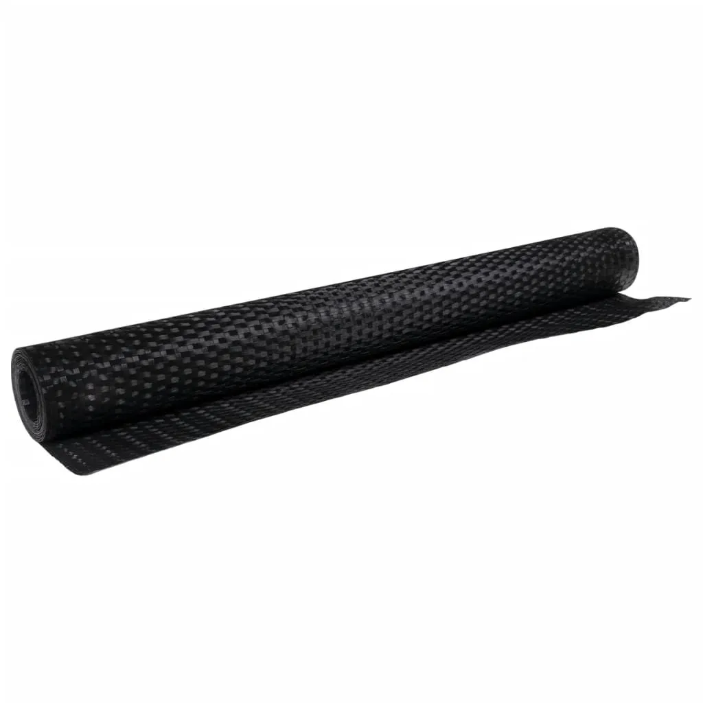 Balcony Screen Black 300x100 cm Poly Rattan