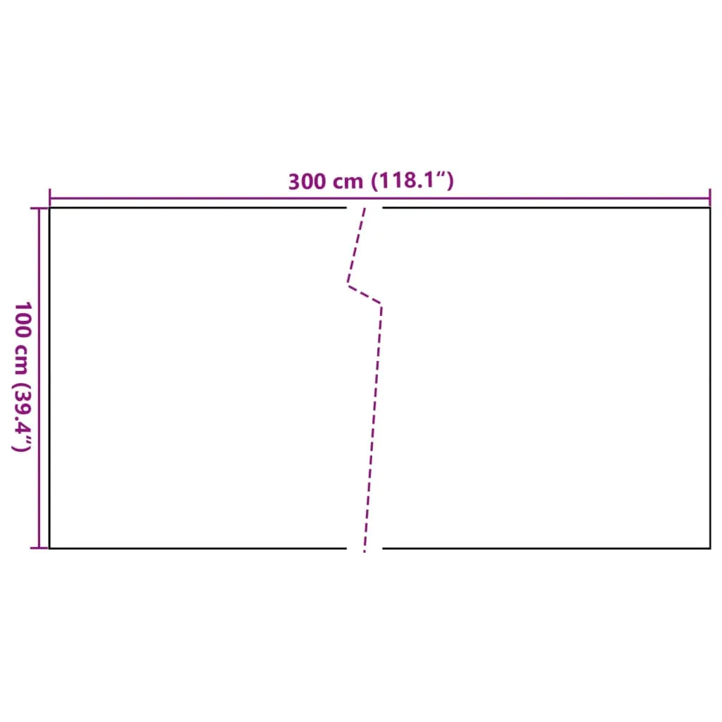 Balcony Screen Black 300x100 cm Poly Rattan