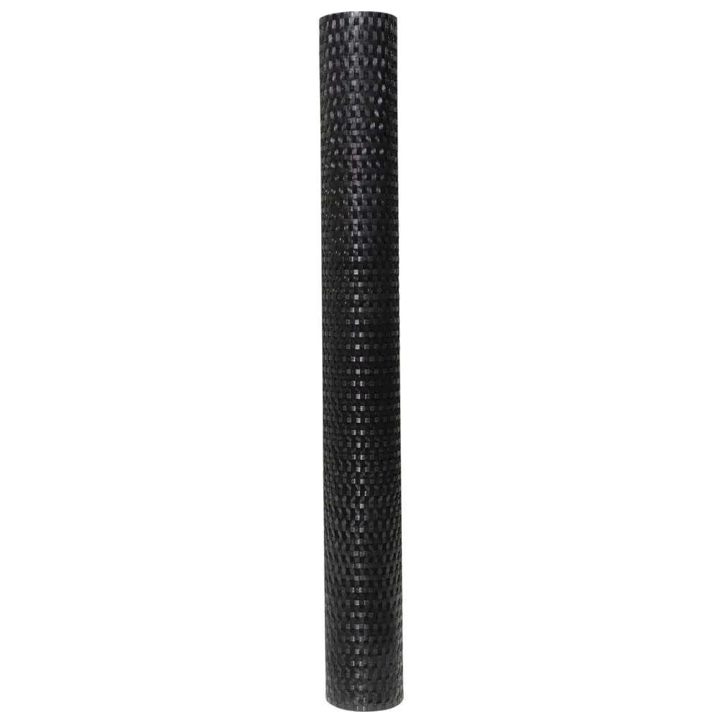 Balcony Screen Black 300x100 cm Poly Rattan