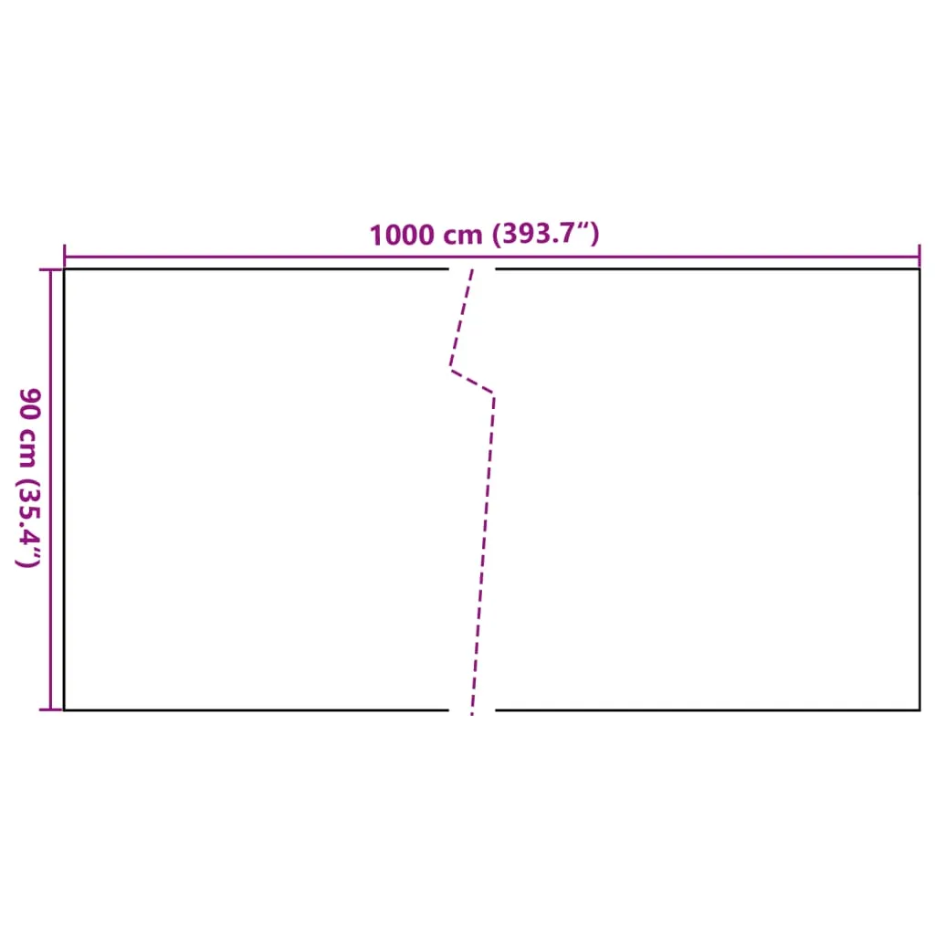 Balcony Screen White 1000x90 cm Poly Rattan