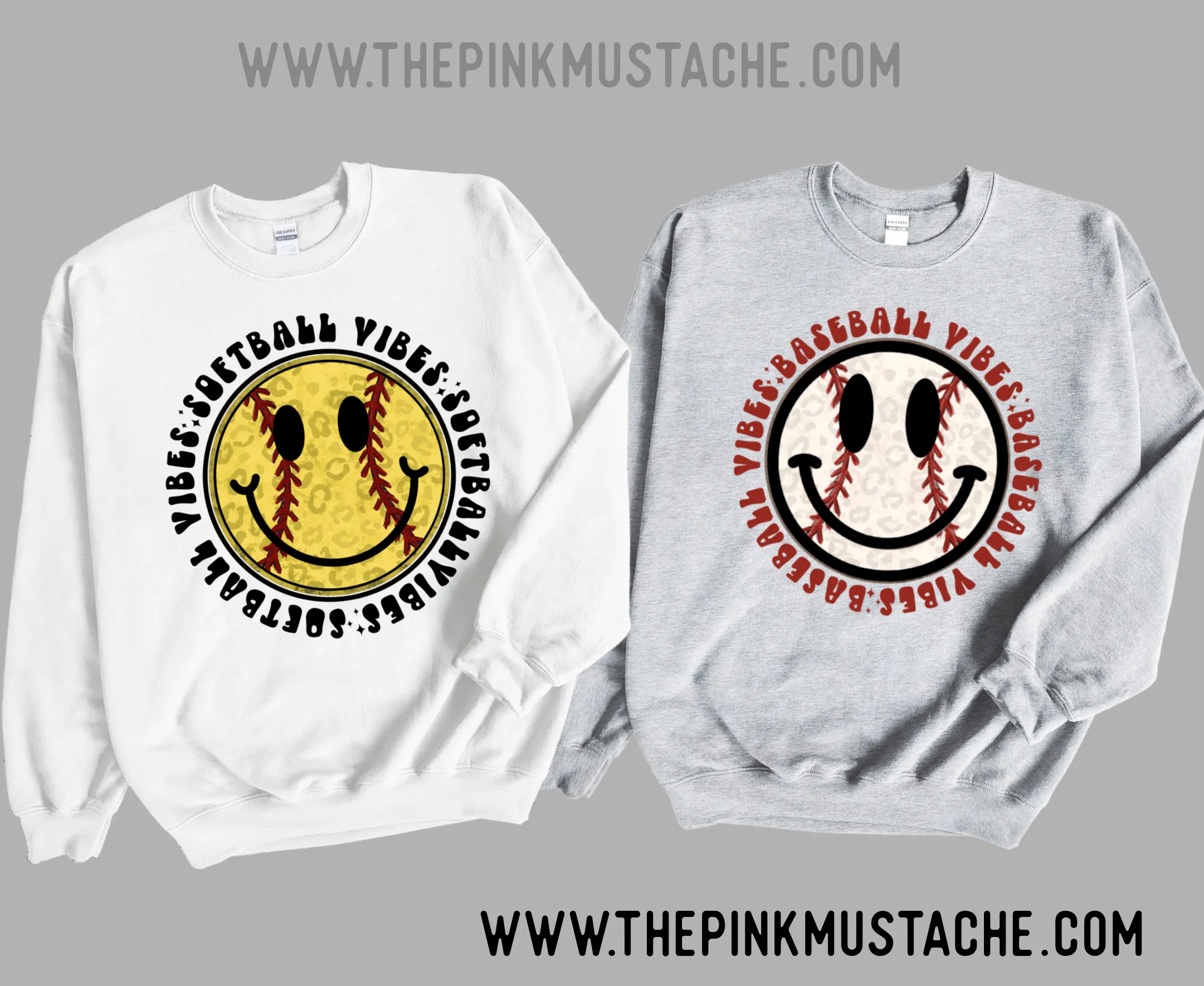 Baseball or Softball Vibes Unisex Sweatshirt/ Toddler, Youth, and Adult Sizes Available