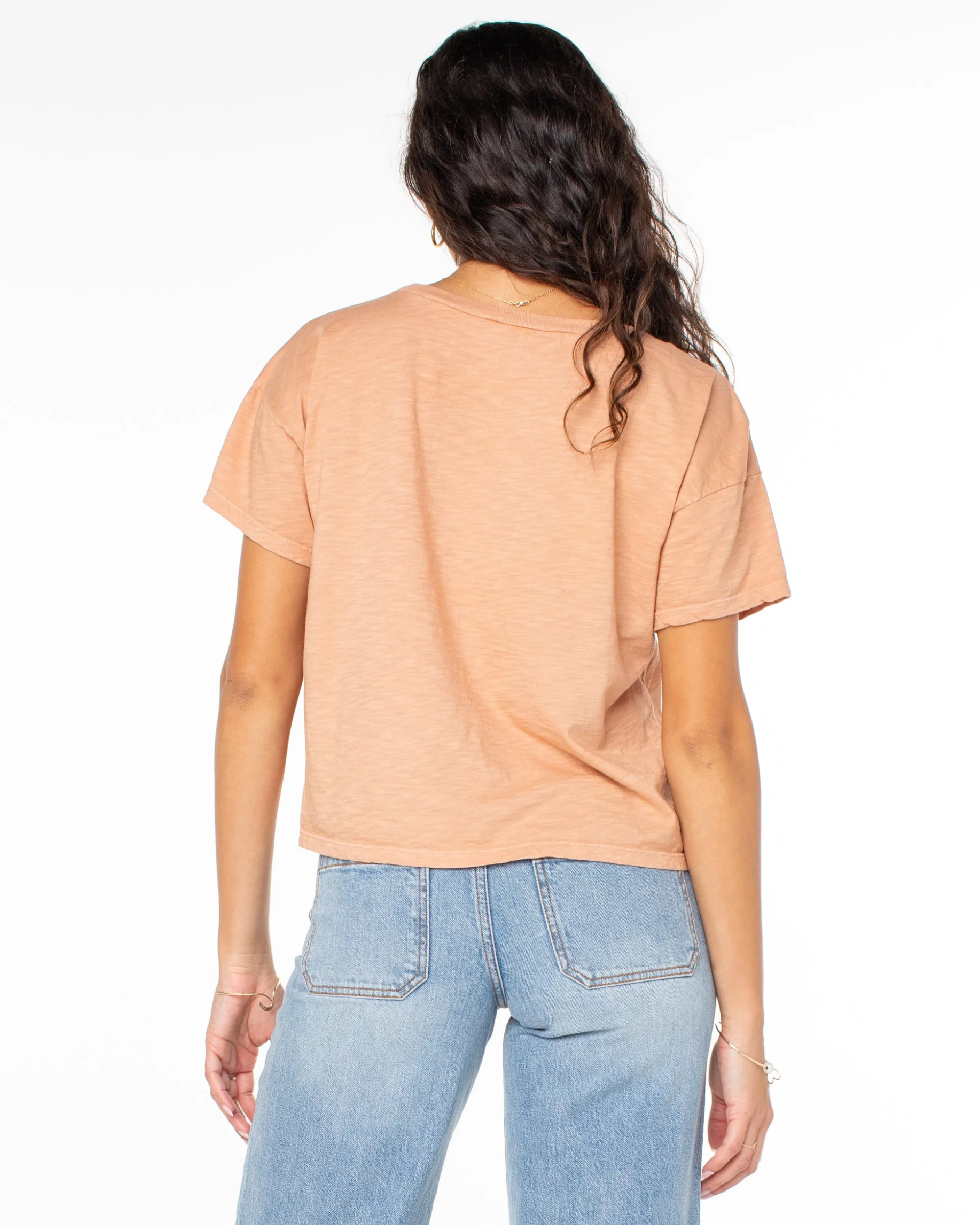 Beach Sketch T-Shirt - Camel