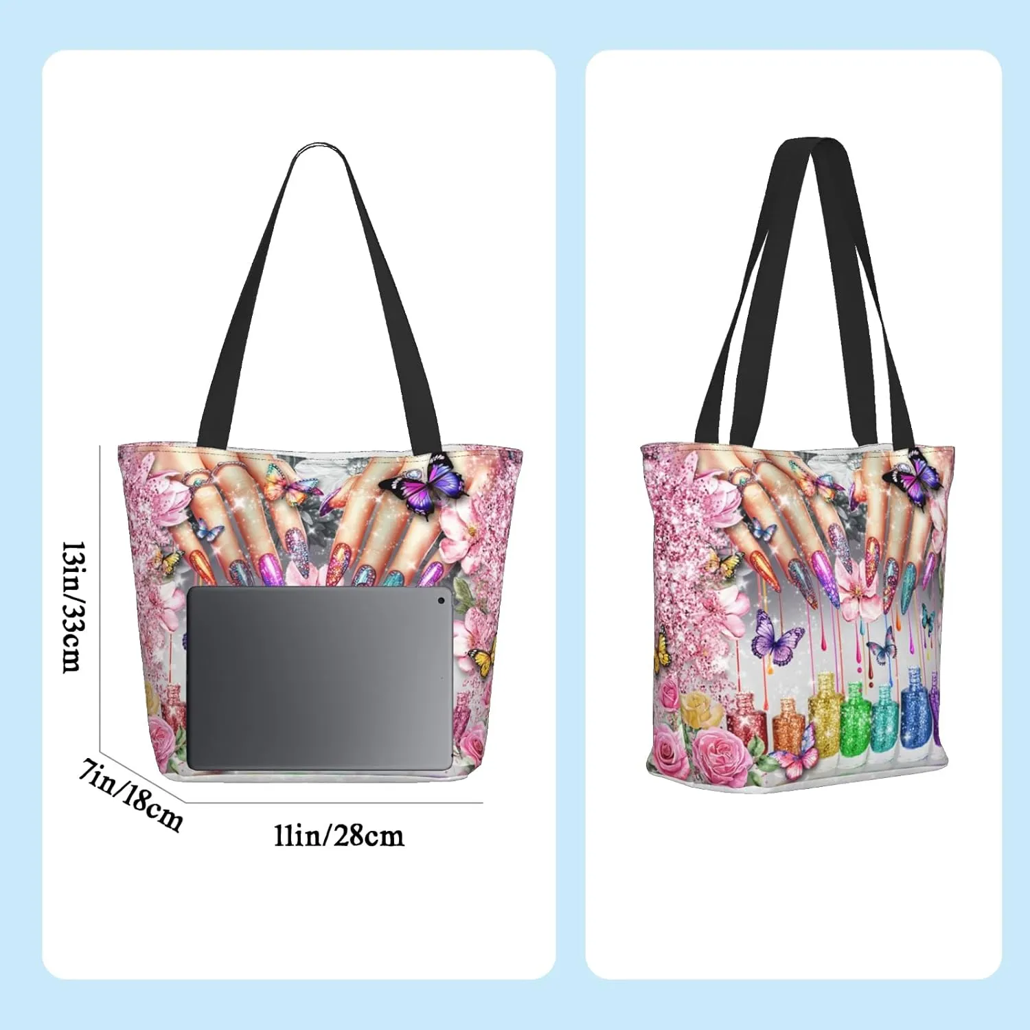 Beach Tote Bags for Women Sea Turtles Travel Beach Shoulder Bags Canvas Tote