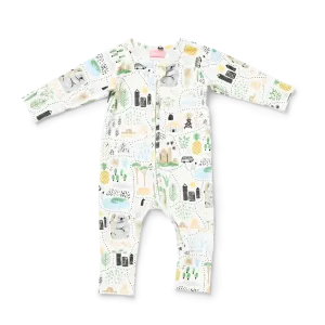 Big Adventures Long Sleeve Romper