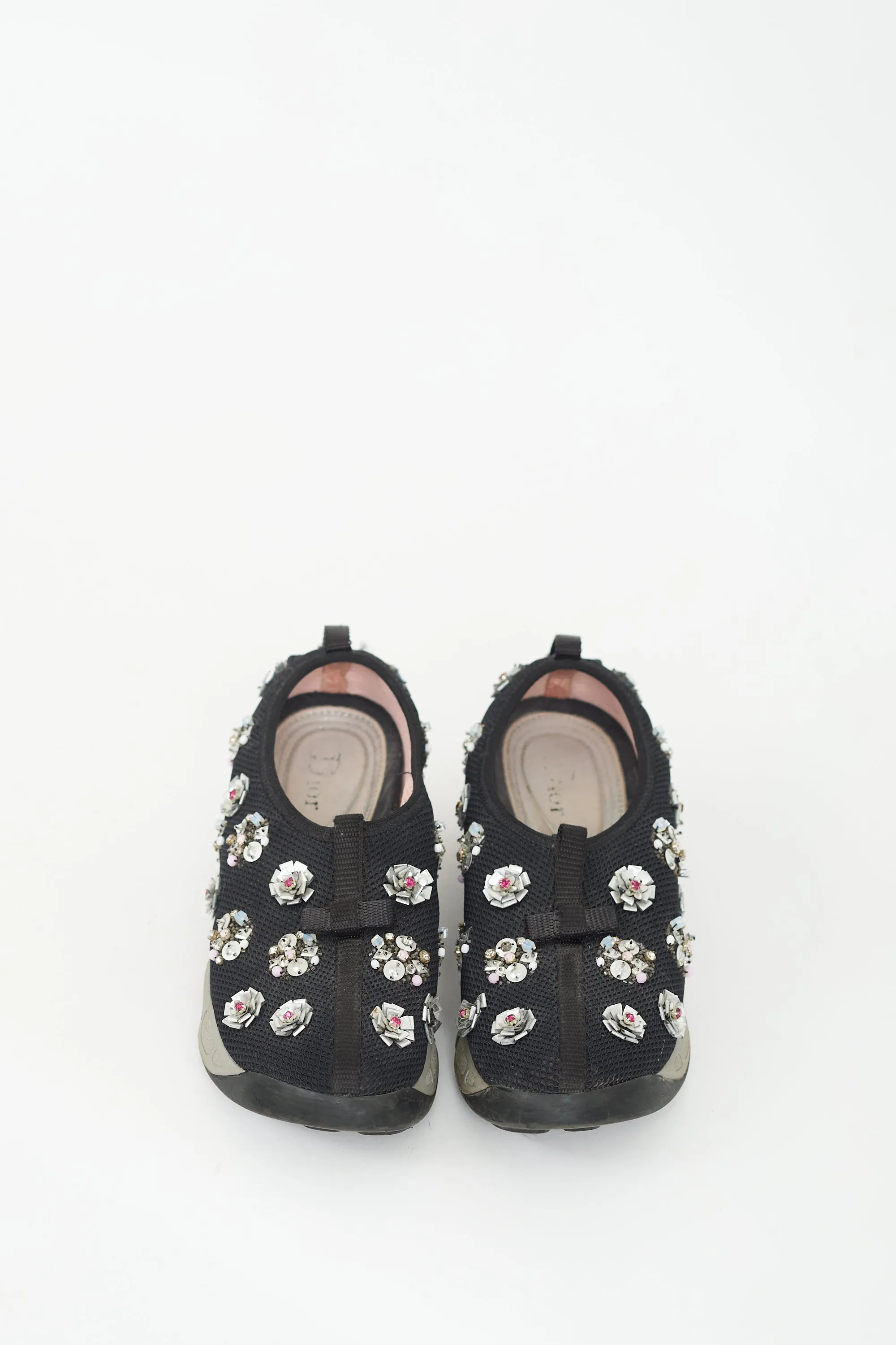 Black & Multicolour Embellished Sneaker
