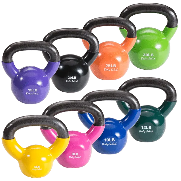 Body-Solid KBV Vinyl Dipped Kettlebells
