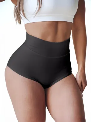 Booty Shorts for Women High Waist Butt Lifting Spandex Biker Yoga Gym Dance Hot Pants Rave Outfits