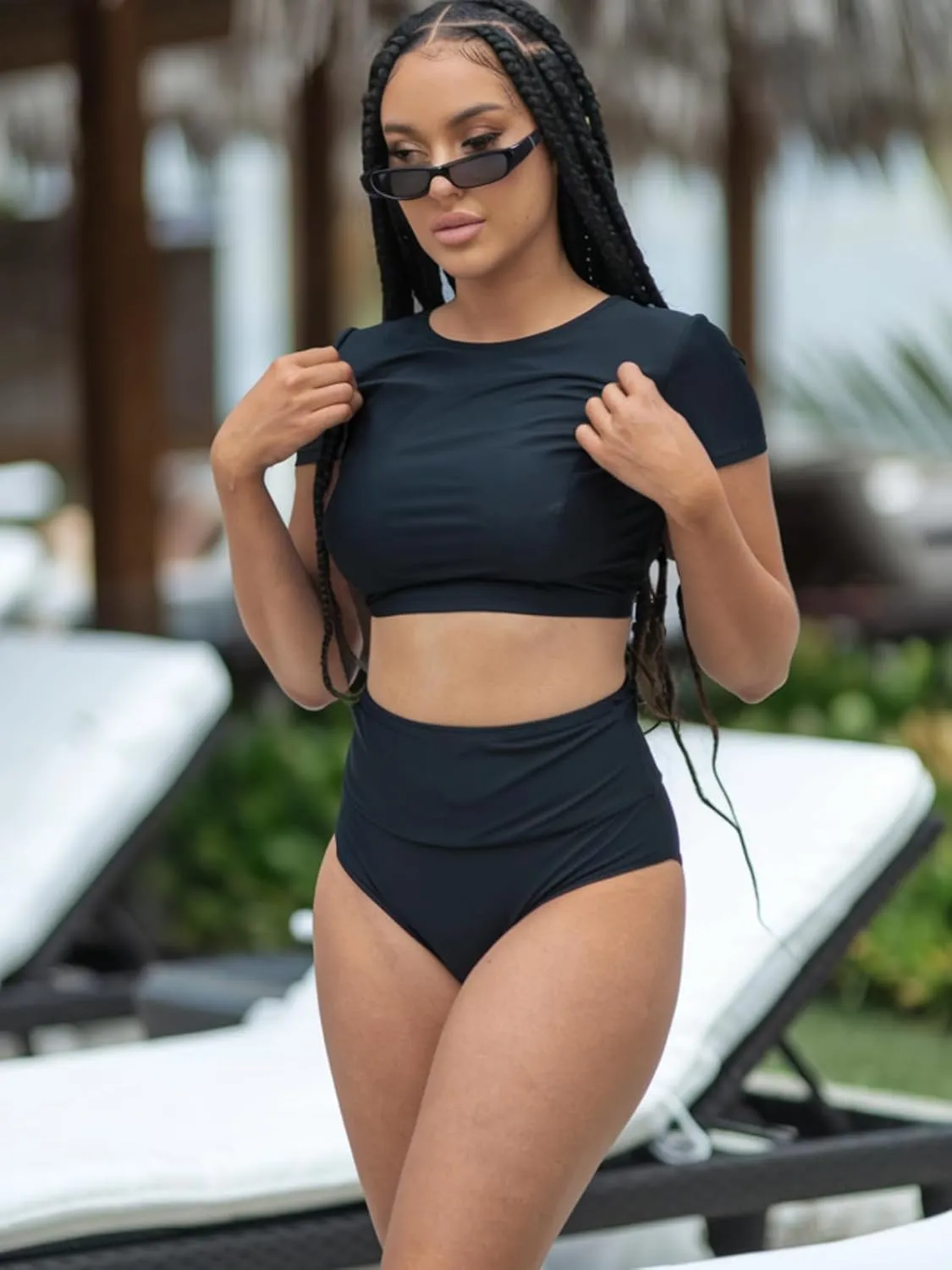 Booty Shorts for Women High Waist Butt Lifting Spandex Biker Yoga Gym Dance Hot Pants Rave Outfits