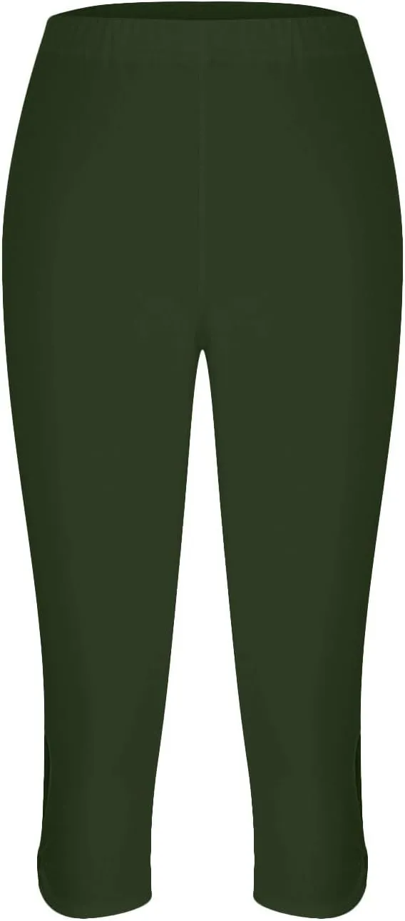 Capris Pants for Women 2025 Summer, High Waist Workout Compression Capris Leggings