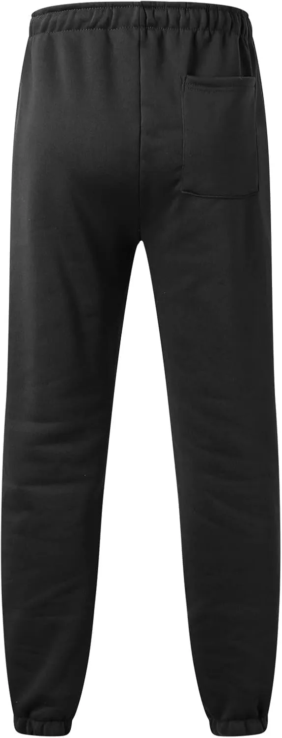 Cargo Pants for Men Big and Tall & Winter Pants for Men Drawstring Cargo Flat Front Straight Fit Pants Outdoor Sports