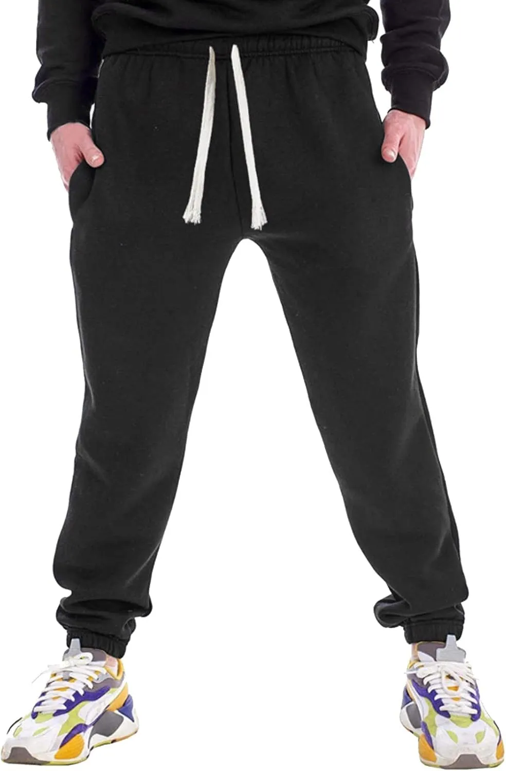 Cargo Pants for Men Big and Tall & Winter Pants for Men Drawstring Cargo Flat Front Straight Fit Pants Outdoor Sports
