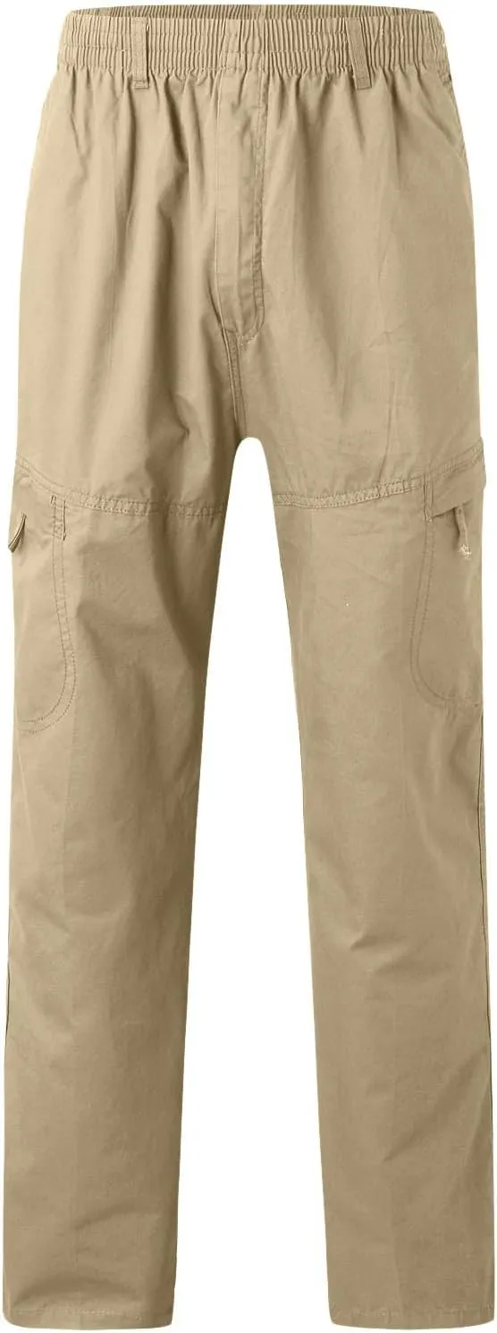Cargo Pants for Men Big and Tall, Sweatpants Long Pants with Pockets Camping Pants Men Printed Overalls Casual Pocket