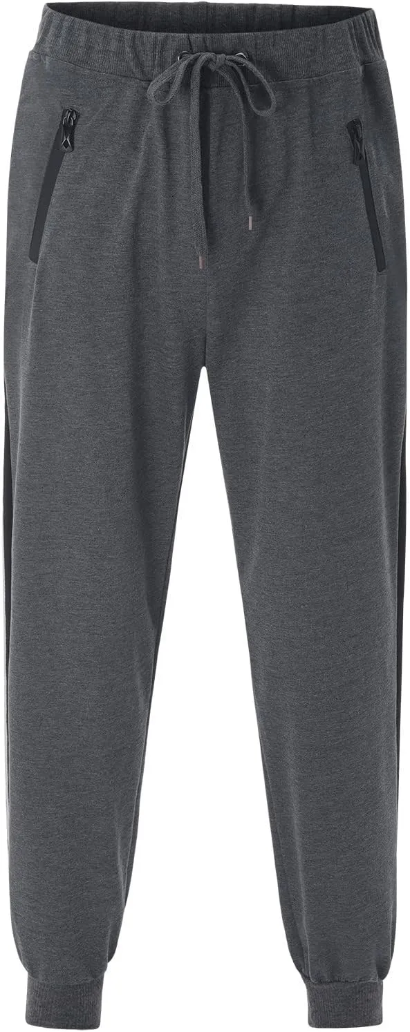 Cargo Pants for Men Work Drawstring Joggers with Pockets Men's Solid Fleece Heavyweight Cargo Pants Men's Slim Jogger
