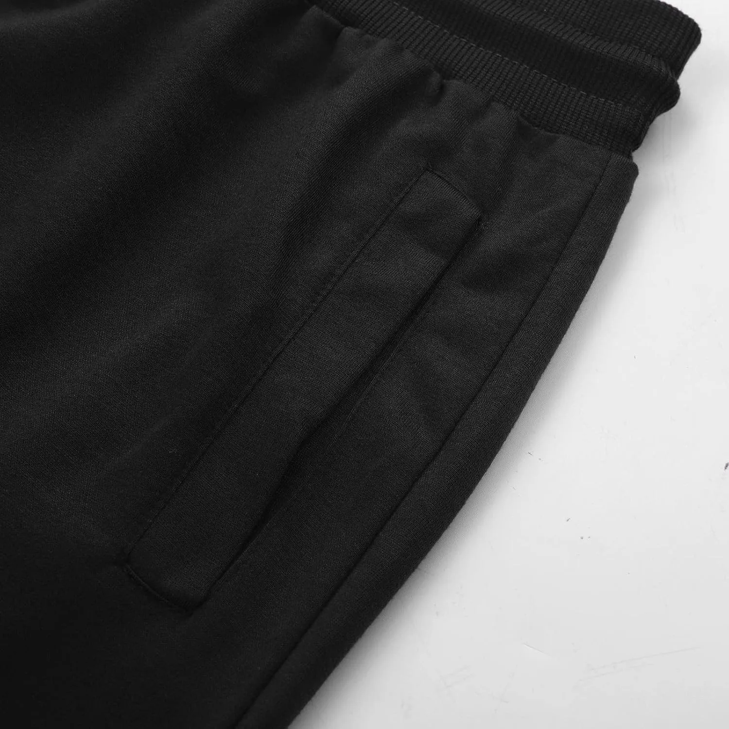 Cargo Pants for Men Work Drawstring Joggers with Pockets Men's Solid Fleece Heavyweight Cargo Pants Men's Slim Jogger