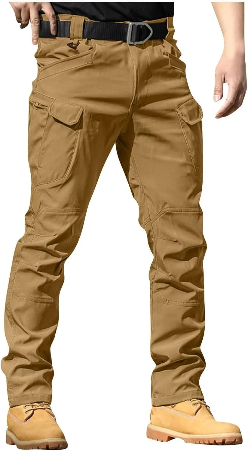 Cargo Pants Men Comfort Travel Stretch Camping Work Pants Resistant Outdoor Ripstop Lightweight Fishing Hiking Pants
