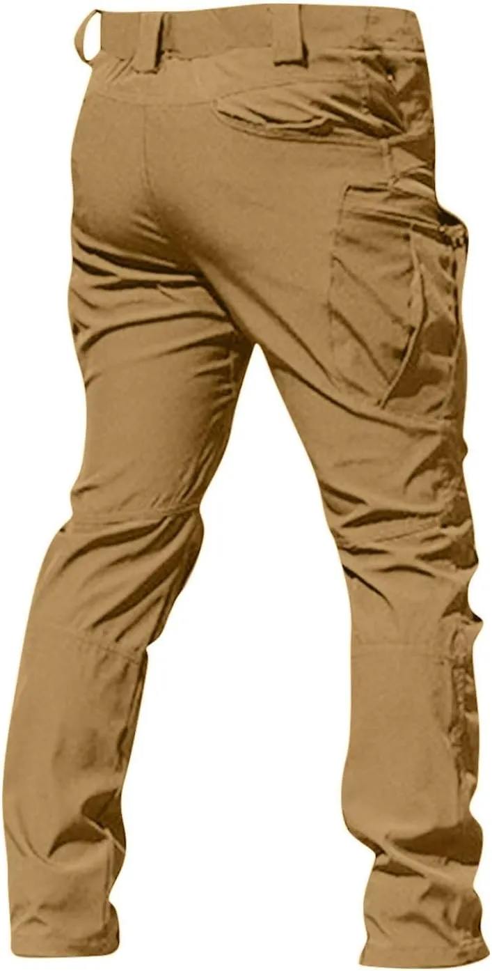 Cargo Pants Men Comfort Travel Stretch Camping Work Pants Resistant Outdoor Ripstop Lightweight Fishing Hiking Pants